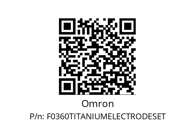   Omron F0360TITANIUMELECTRODESET