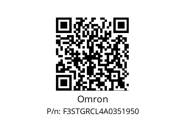   Omron F3STGRCL4A0351950