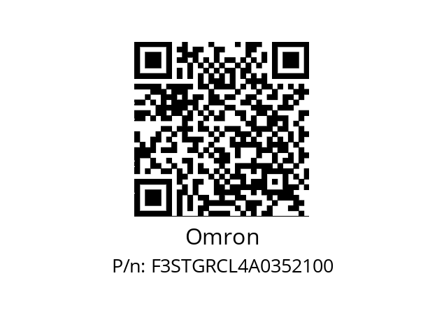   Omron F3STGRCL4A0352100