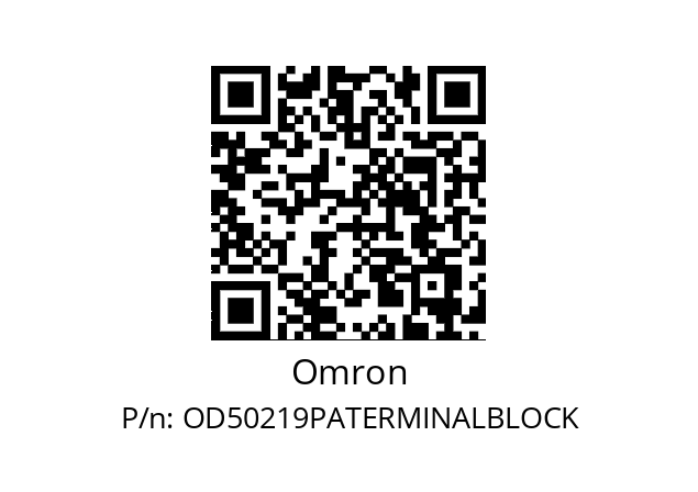   Omron OD50219PATERMINALBLOCK