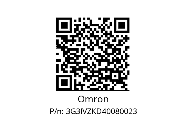   Omron 3G3IVZKD40080023