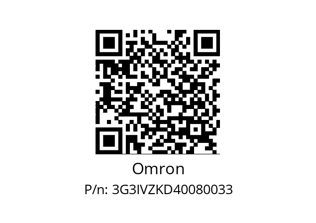   Omron 3G3IVZKD40080033