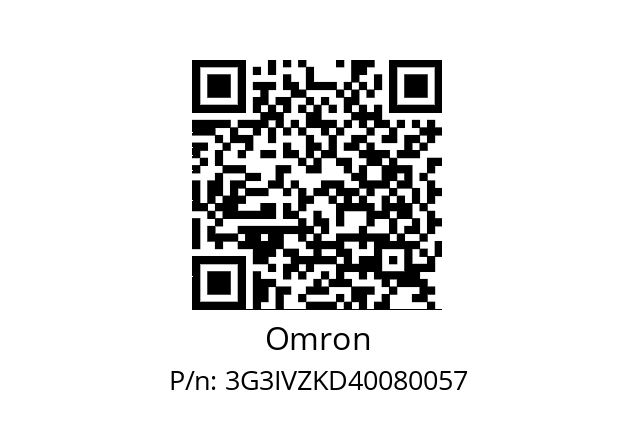   Omron 3G3IVZKD40080057