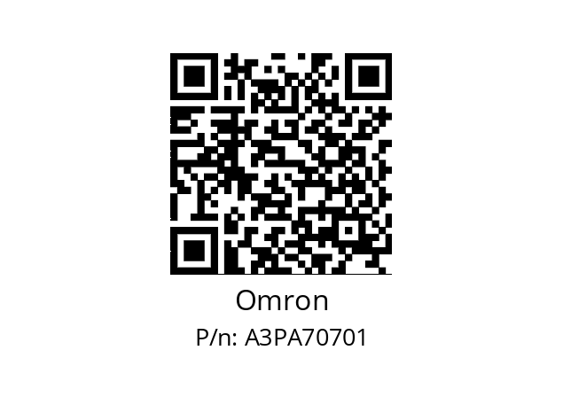   Omron A3PA70701