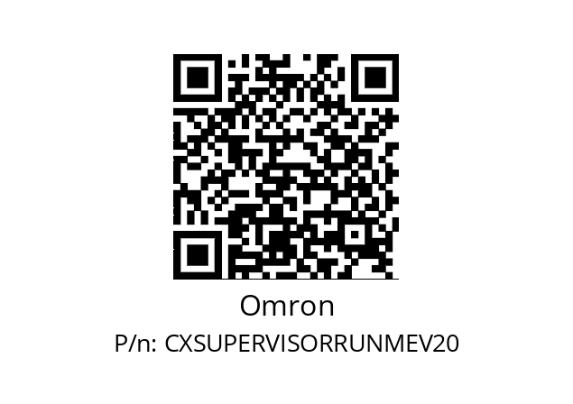   Omron CXSUPERVISORRUNMEV20