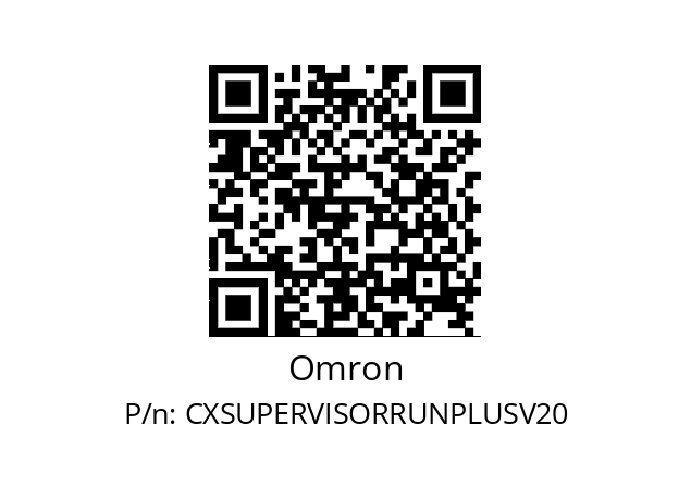   Omron CXSUPERVISORRUNPLUSV20