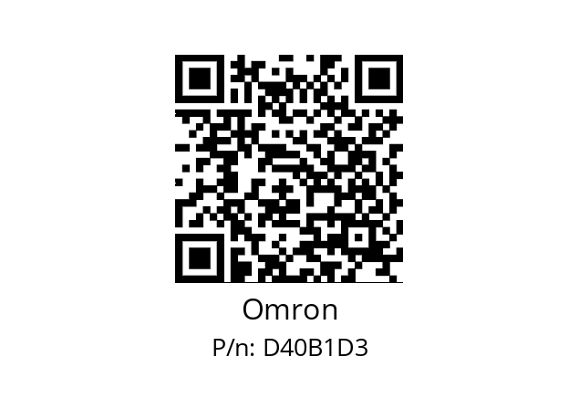   Omron D40B1D3