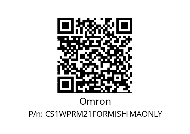   Omron CS1WPRM21FORMISHIMAONLY