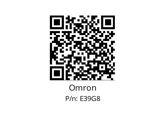   Omron E39G8