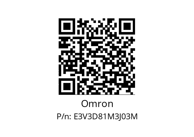   Omron E3V3D81M3J03M