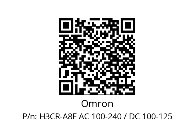   Omron H3CR-A8E AC 100-240 / DC 100-125