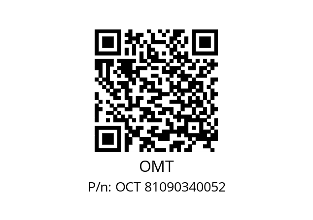   OMT OCT 81090340052