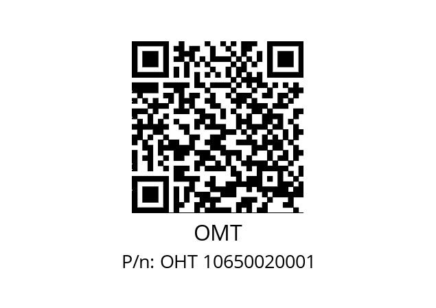   OMT OHT 10650020001