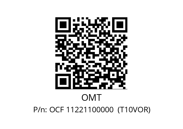   OMT OCF 11221100000  (T10VOR)