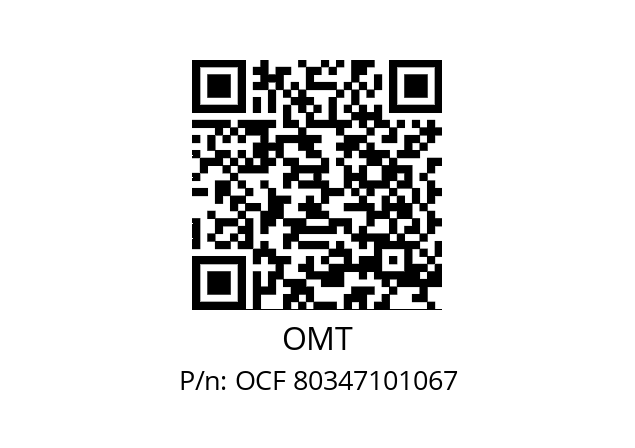   OMT OCF 80347101067