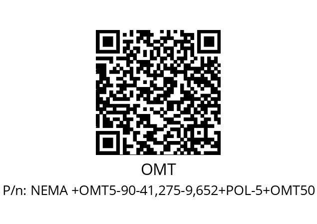   OMT NEMA +OMT5-90-41,275-9,652+POL-5+OMT50