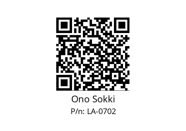   Ono Sokki LA-0702