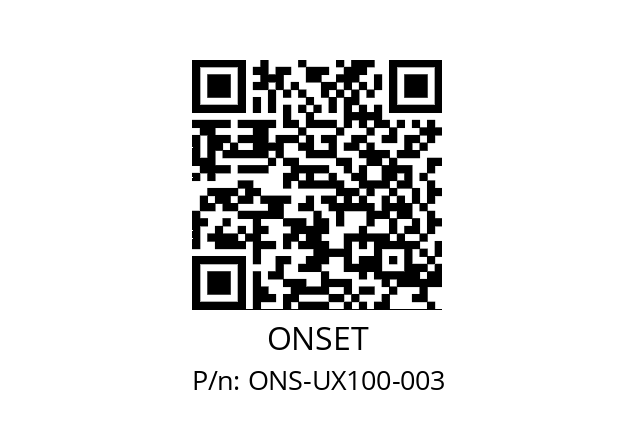   ONSET ONS-UX100-003