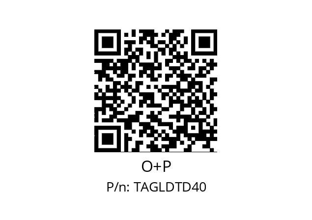   O+P TAGLDTD40