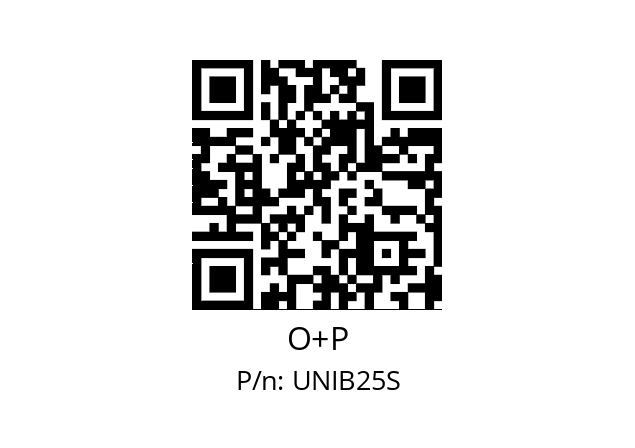   O+P UNIB25S