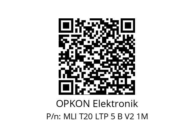   OPKON Elektronik MLI T20 LTP 5 B V2 1M