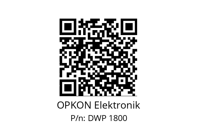   OPKON Elektronik DWP 1800