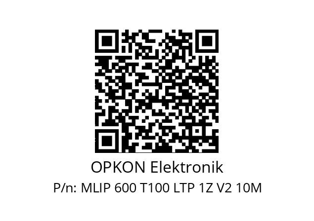 Wegsensor  OPKON Elektronik MLIP 600 T100 LTP 1Z V2 10M