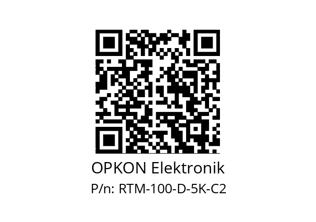   OPKON Elektronik RTM-100-D-5K-C2