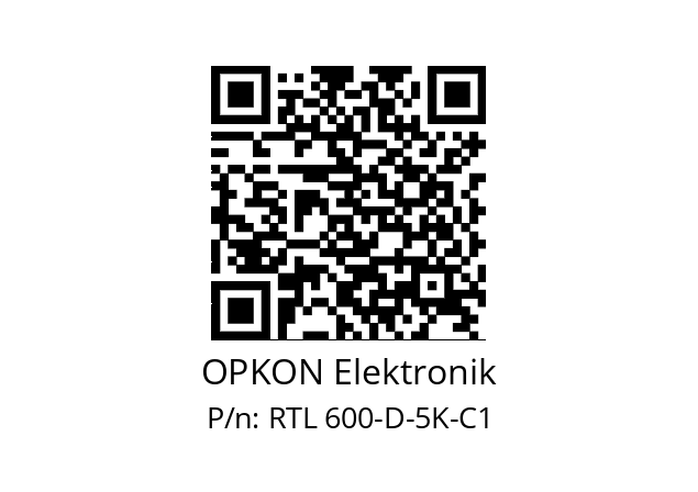   OPKON Elektronik RTL 600-D-5K-C1