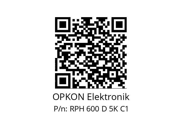   OPKON Elektronik RPH 600 D 5K C1