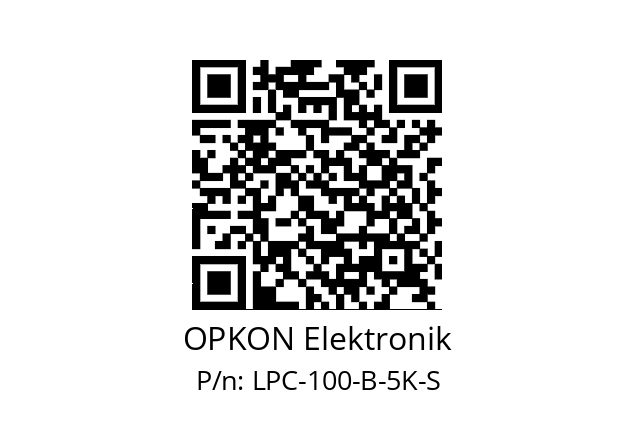   OPKON Elektronik LPC-100-B-5K-S