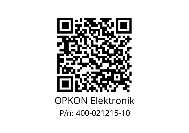   OPKON Elektronik 400-021215-10