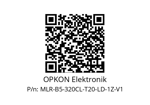   OPKON Elektronik MLR-B5-320CL-T20-LD-1Z-V1