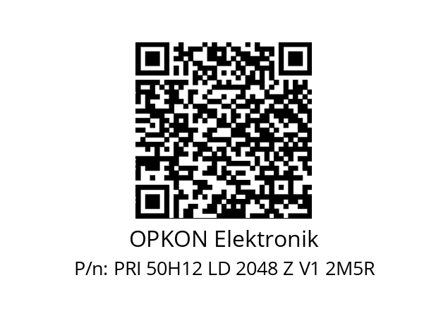   OPKON Elektronik PRI 50H12 LD 2048 Z V1 2M5R