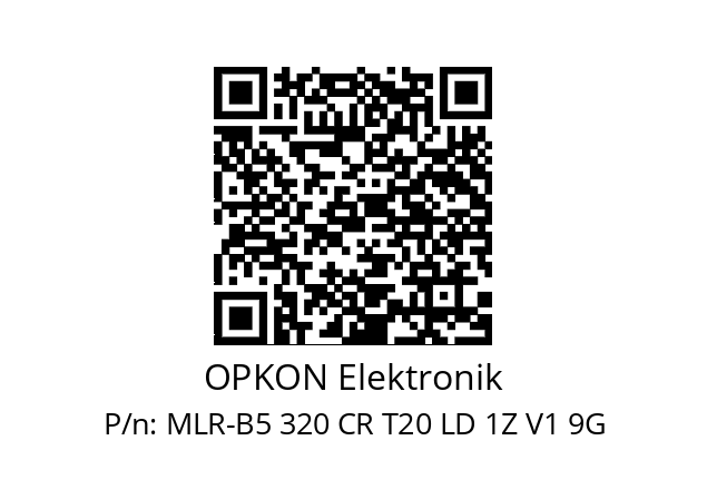   OPKON Elektronik MLR-B5 320 CR T20 LD 1Z V1 9G