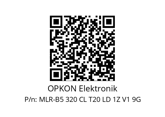   OPKON Elektronik MLR-B5 320 CL T20 LD 1Z V1 9G