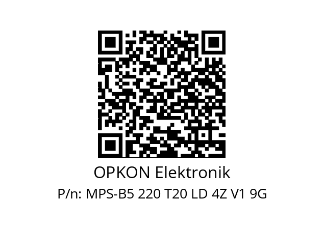   OPKON Elektronik MPS-B5 220 T20 LD 4Z V1 9G