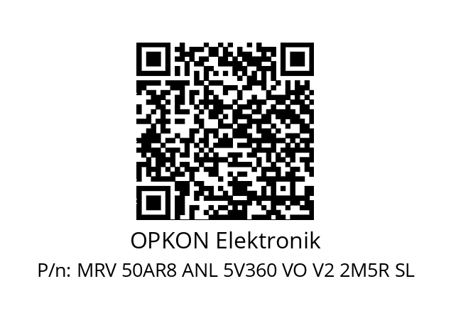   OPKON Elektronik MRV 50AR8 ANL 5V360 VO V2 2M5R SL