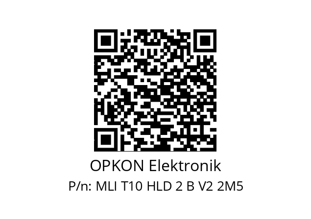   OPKON Elektronik MLI T10 HLD 2 B V2 2M5