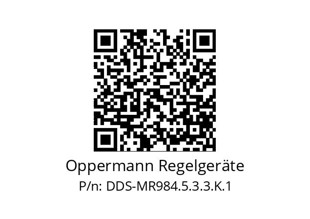   Oppermann Regelgeräte DDS-MR984.5.3.3.K.1