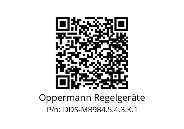   Oppermann Regelgeräte DDS-MR984.5.4.3.K.1