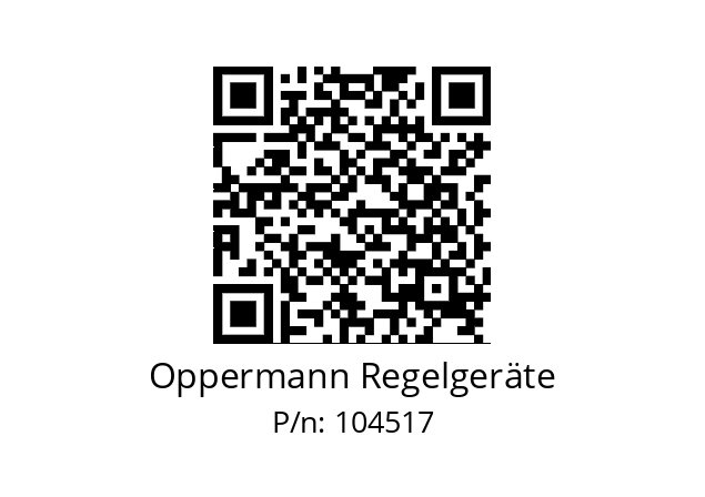   Oppermann Regelgeräte 104517