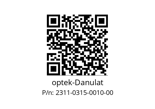   optek-Danulat 2311-0315-0010-00