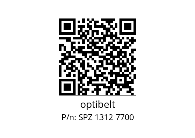   optibelt SPZ 1312 7700