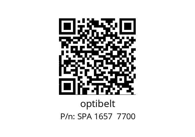   optibelt SPA 1657  7700