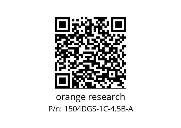   orange research 1504DGS-1C-4.5B-A