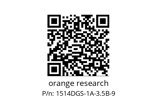   orange research 1514DGS-1A-3.5B-9