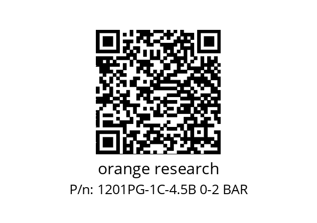   orange research 1201PG-1C-4.5B 0-2 BAR