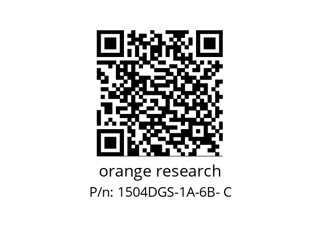   orange research 1504DGS-1A-6B- C