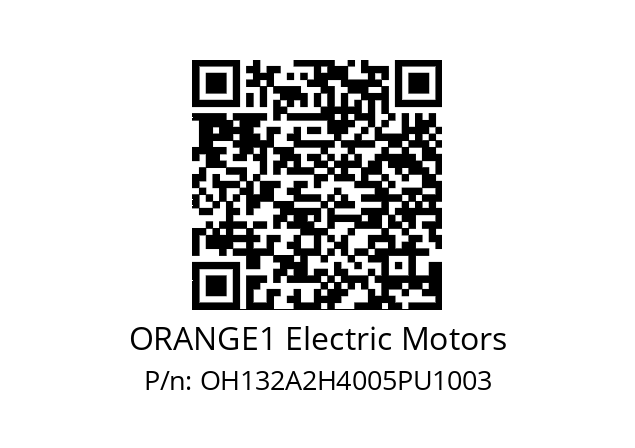   ORANGE1 Electric Motors OH132A2H4005PU1003